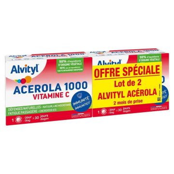 Alvityl Acerola 1000 Vitamina C 2x30 Tablete