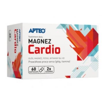 Apteo Magneziu + Vitamina B6 Cardio, 60 capsule