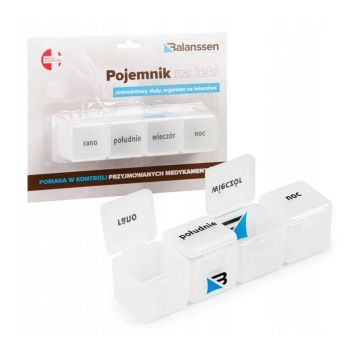 Balanssen organizator de medicație de zi 4 momente ale zilei, 1 buc