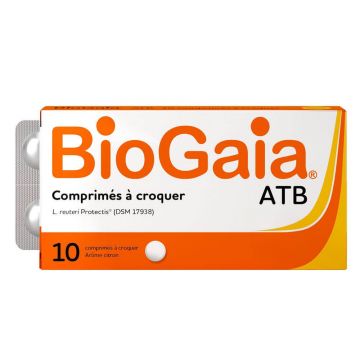 Biogaia Tablete masticabile cu aromă de lămâie X10