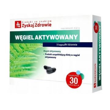 Cărbune activat, Get Healthy, 30 capsule