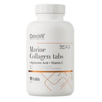 Colagen marin OstroVit + acid hialuronic + vitamina C, 90 comprimate