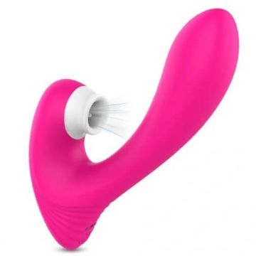 Dawn Stimulator clitoridian cu 9 moduri de vibrație Red Rose