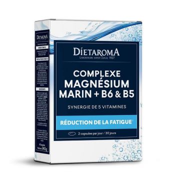 Dietaroma Complex de magneziu marin + B6 și B5 60 capsule