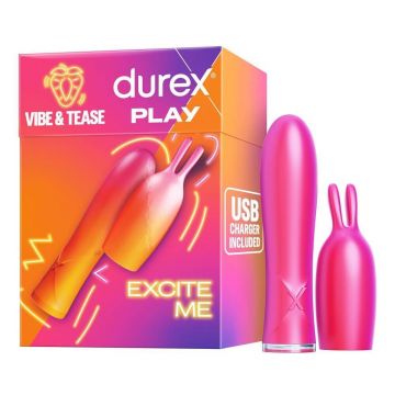 Durex Play Vibe amp; Tease 2in1 Vibrator cu vârf stimulant