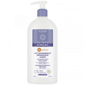 Eau thermale Jonzac Lapte de corp organic hrănitor și reparator pentru piele uscată 400 ml