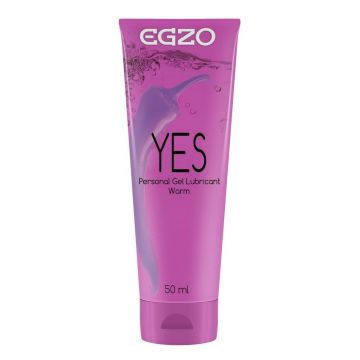 Egzo Yes Personal Gel Lubricant Lubricant stimulant și încălzitor, 50 ml