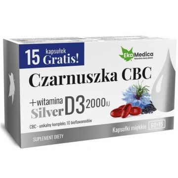 Ekamedica CBC Chimen de argint, 75 capsule