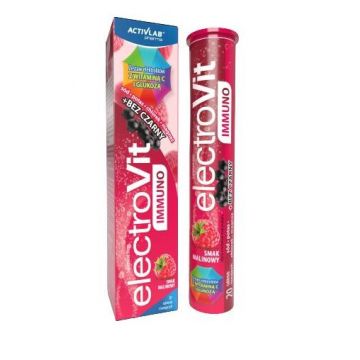 ElectroVit Immuno aromă de zmeură, 20 comprimate efervescente