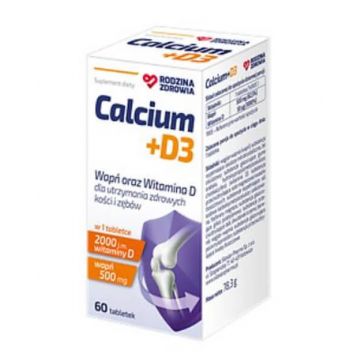 Family Health Calcium + D3, 60 comprimate