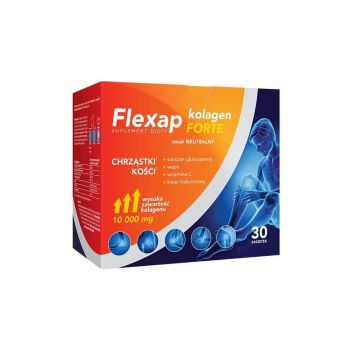 Flexap Collagen Forte, aromă neutră, 30 pliculețe
