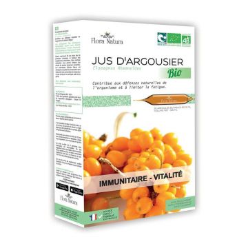 Flora Natura Cătină organică Sistem Imunitar și Vitalitate, 20 fiole, SND