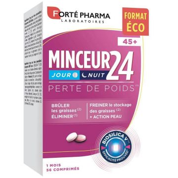 Forté Pharma Minceur 24 Pierdere în greutate zi și noapte pentru femei 45+ 56 comprimate