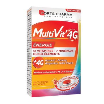Forté Pharma MultiVit'4G Multivitamine Minerale și oligoelemente 30 comprimate