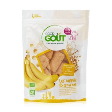 Good Gout Biscuiți pătrați cu cereale pentru bebeluși cu vârsta de 8 luni 50g
