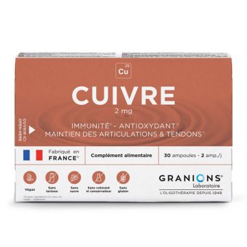 Granule de cupru 2 mg 30 fiole