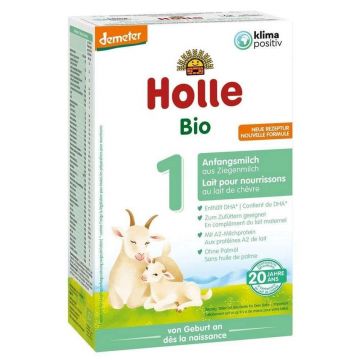 Holle Pural Lapte pentru sugari 1 cu lapte de capră organic de la 0 la 6 luni 400g