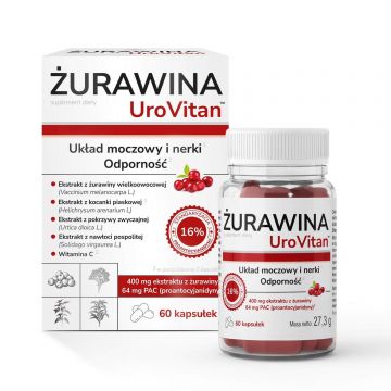 Home Trusa de prim ajutor Cranberry UroVitan, 60 capsule