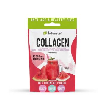 Intenson Colagen + Acid hialuronic aromă de pepene verde, 10.8 g