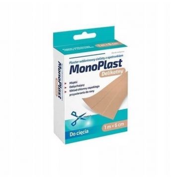 MonoPlast Tencuială nețesută din fleece 1 m x 6 cm, 1 buc
