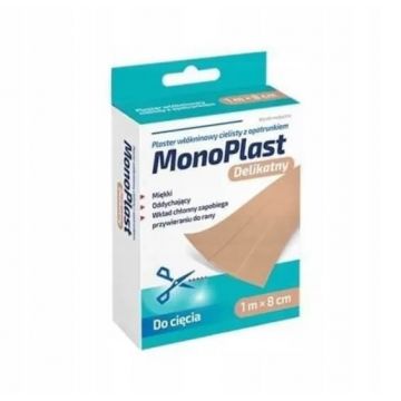 MonoPlast Tencuială nețesută din fleece 1 m x 8 cm, 1 buc