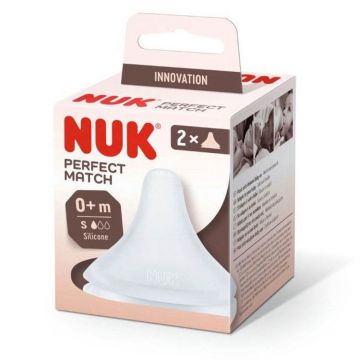 Nuk Perfect Match silicon tetină x2