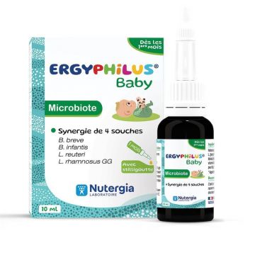 Nutergia Ergyphilus Microbiota Baby cu Stilligoute De la 1 lună 10ml