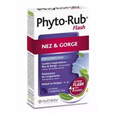 Nutreov Phyto-Rub Nose and Throat Cold Flash 10 comprimate