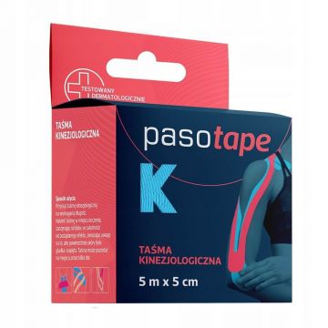 Pasotape Bandă kinesiologică albastră 5m x 5cm
