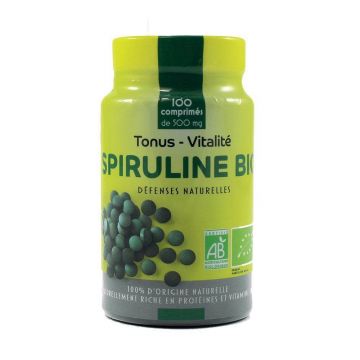 Pharm'Up Spiruline Energie și Vitalitate Bio 100 Tablete 500mg