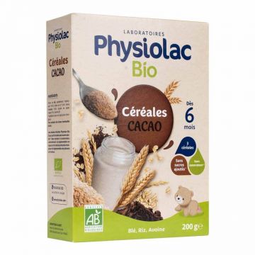 Physiolac Cereale Cacao Des 6 Mois Bio 200g