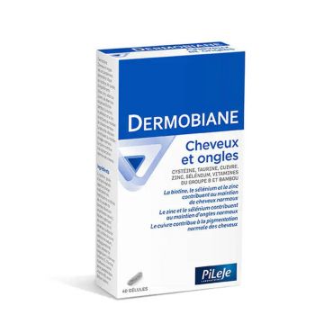 Pileje Dermobiane Hair and Nails 40 Capsules Dermobiane Cheveux Et Ongles 40 Gelules
