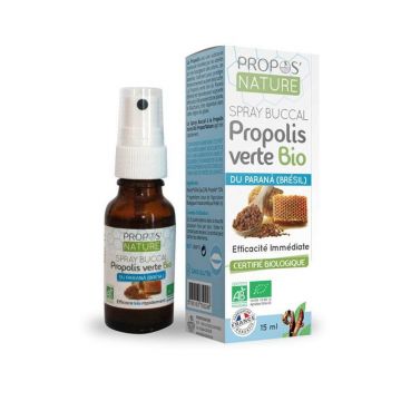 Propos'Nature Spray bucal cu propolis verde organic 15ml