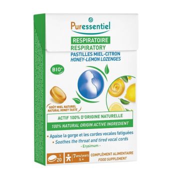 Puressentiel respirație gât pastile Lemon x20