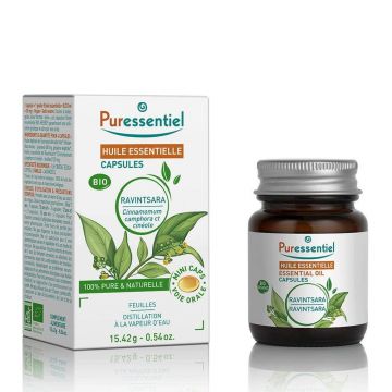 Puressentiel Uleiuri esențiale Ravintsara Organic 60 Capsule