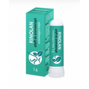 Rinolan Stick aromaterapie nazală mentă răcoritoare, 1 g