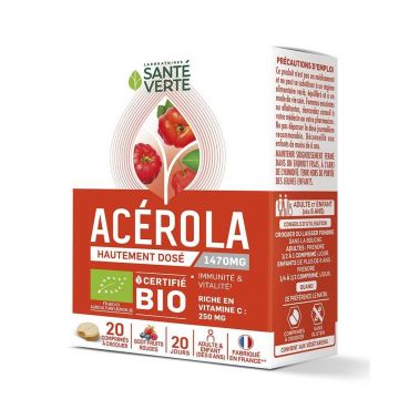 Sante Verte Acerola Bio 20 Tablete