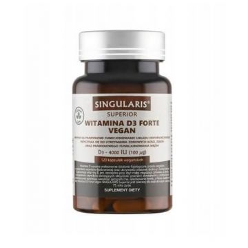Singularis Superior Vitamina D3 Forte 4000 UI Vegan, 120 capsule