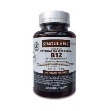 Singularis, vitamina B12 Metilcobalamina 990 µg + 1 mg BioPerine, 120 capsule