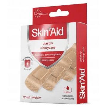 Skin Aid Plasturi elastici, 12 buc