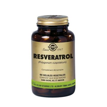 Solgar Solgar Resveratrol Antioxydant Cardiovasculaire 60 Capsule vegetale