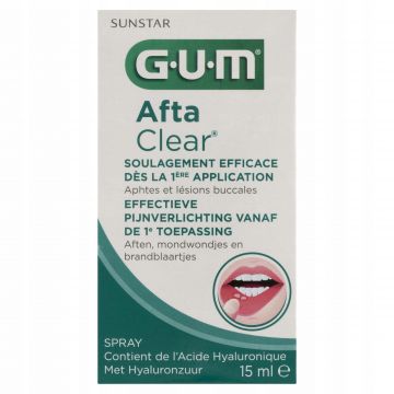 Sunstar GUM, Afta Clear Spray 2420, 15 ml