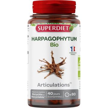 Superdiet Harpagophytum Organic Articulation 80 comprimés