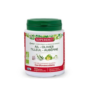 Superdiet Organic Garlic Cardiovascular Quartet 150 Geluli