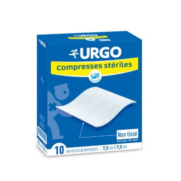 Urgo Tablete sterile nețesute 7,5x7,5 cm Cutie de 10