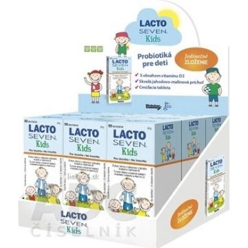 Vitabalans LACTOSEVEN Kids DISPLEJ 9×50 tbl, supliment alimentar pentru copii