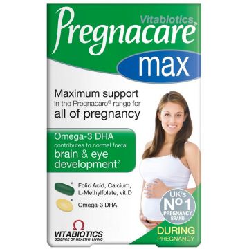 Vitabiotics Pregnacare Max pentru femeile gravide, 84 comprimate/capsule