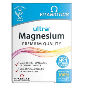 Vitabiotics Ultra Magnesium 375mg, 60 comprimate