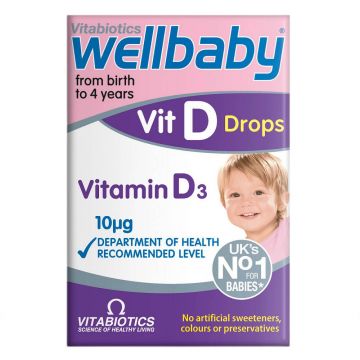Vitabiotics Wellbaby Vitamina D picături, picături, 30 ml