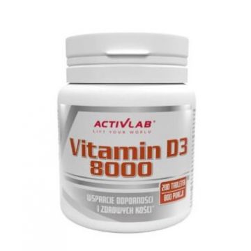 Vitamina D3 8000, 200 comprimate